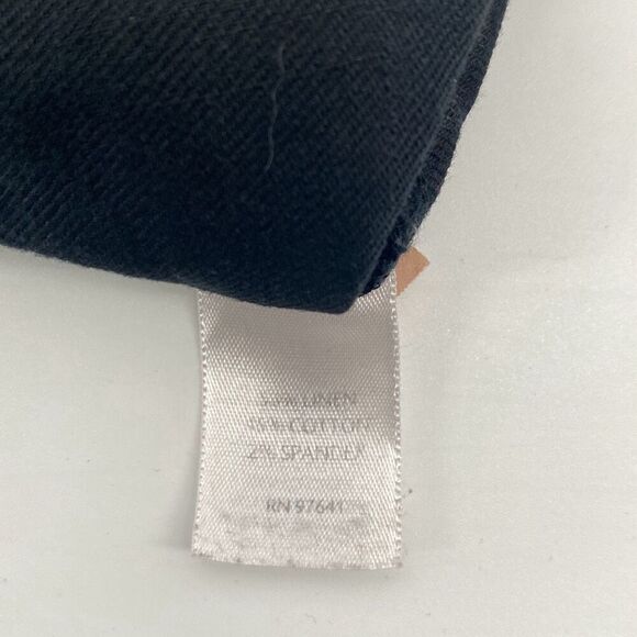 J.Jill Stretch Linen‎ Blend Straight Pants Flat Front Black Size 8 - Picture 10 of 11